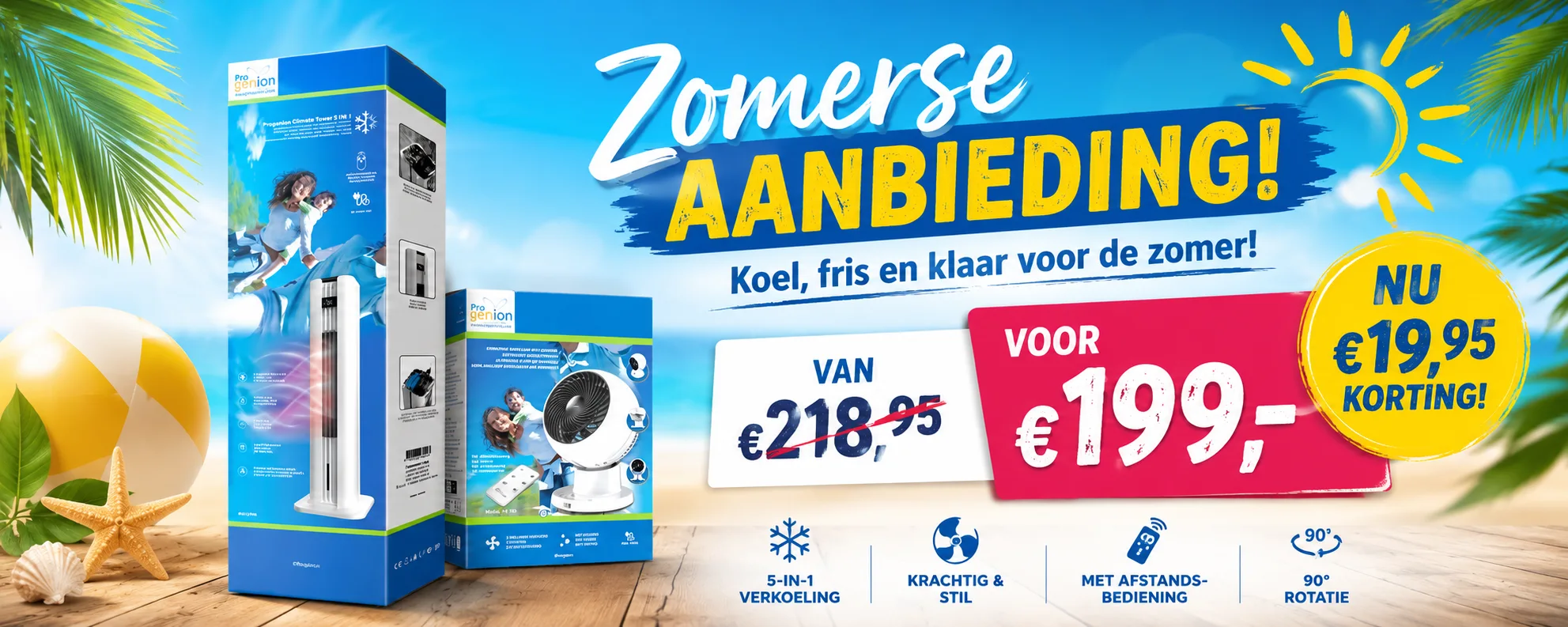 Aanbieding ventilatoren.